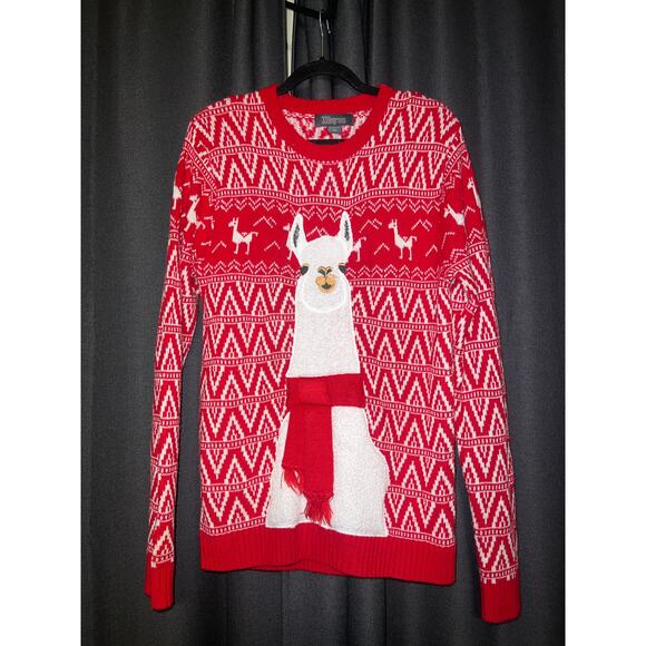 Ugly Christmas Sweater Sweaters - Ugly Christmas Sweater Xmas Size Medium Llama